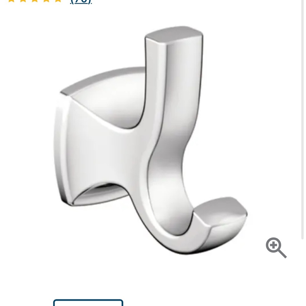 Moen Polished Silver Double Hook